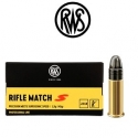 Balas RWS Rifle Match S .22 LR 40 grains LRN